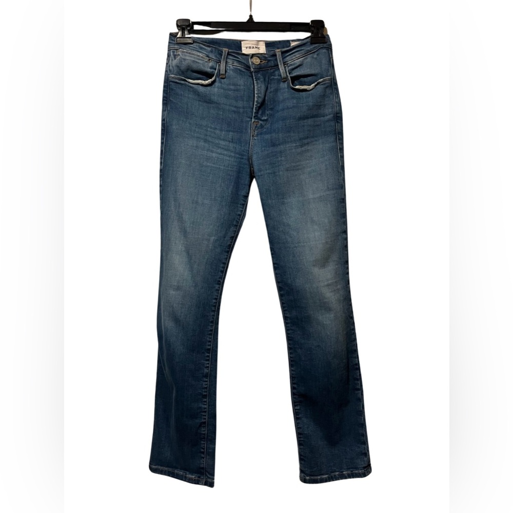 Frame Le High Straight Crop Denim Jeans, 26
